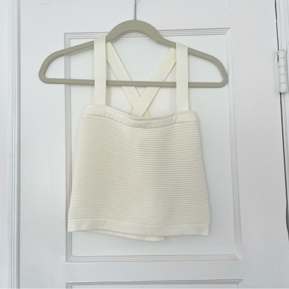 LOLE cropped sweater tank NWT